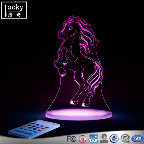 Acrylic Horse Shape Led Night light,Custom all kinds of shape